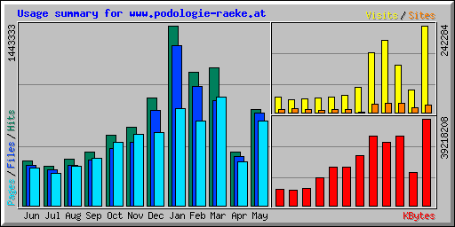 Usage summary for www.podologie-raeke.at